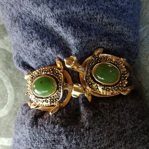 Vintage turtle snap clasp bracelet